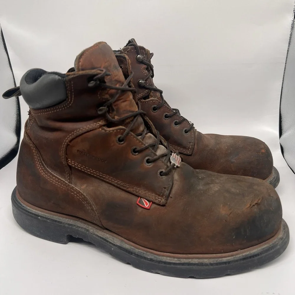 Red Wing Dynaforce 6-inch Steel Toe Waterproof Leather Boots Mens 11 D USA 4215 - Picture 1 of 8